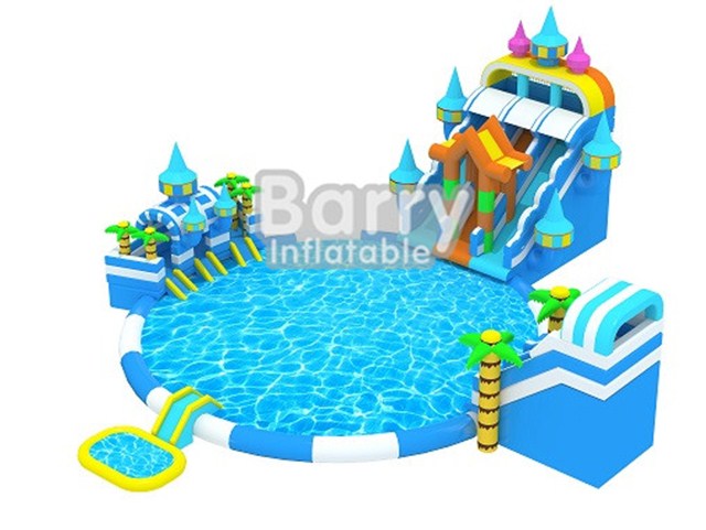 Outdoor Water Park Equipment , Backyard Water Park Inflatable BY-AWP-067